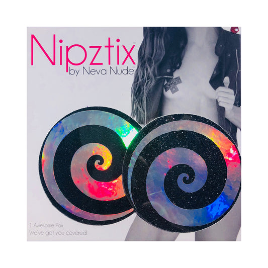Neva Nude Pasty Spiral Holographic