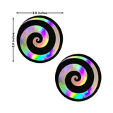Neva Nude Pasty Spiral Holographic