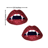 Neva Nude Pasties Vampire Lips Glitter Red