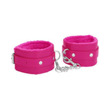 Ouch! Plush Leather Ankle Cuffs