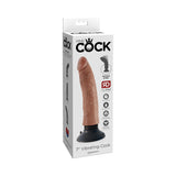 King Cock 7in Vibrating Cock Tan