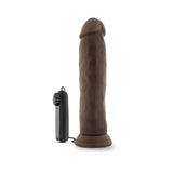 Dr. Skin - Dr. Throb - 9.5in Vibrating Realistic Cock With Suction Cup - Chocolate
