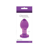 Crystal Premium Glass Plug - Medium - Clear Green