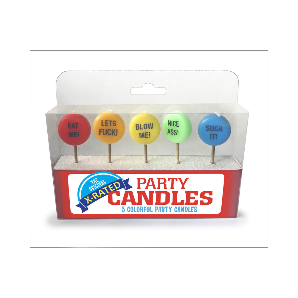 X-Rated Party Candles 5 Colorful Candles