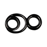 Triple Play Cock Ring, Base Boost, Ball Stretcher Black