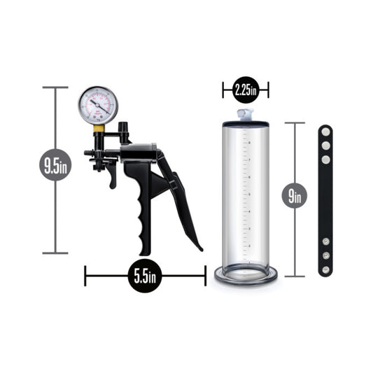 Performance - Vx8 Premium Penis Pump System With Silicone Cock Strap - Clear
