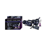 Heart-on Deluxe Harness Kit With Curved Dong Purple