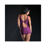 Beverly Hills Spaghetty String Dress Wild Leaf Os Purple