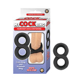 My Cockring Figure Eight Cock & Scrotum Ring Black