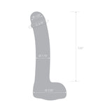 7" Realistic Curved Glass G-spot Dildo