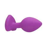Diamond Heart Butt Plug - Large - Purple