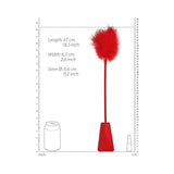 Ouch! Crop With Feather - Red