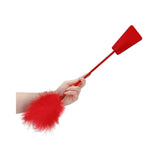 Ouch! Crop With Feather - Red