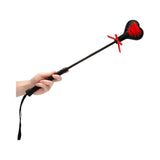 Ouch! Crop Heart Black With Lace - Small