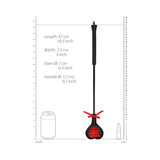 Ouch! Crop Heart Black With Lace - Small