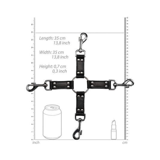 Ouch! Pain - Saddle Leather 4-way Hogtie Cross