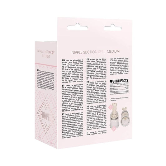 Pumped - Nipple Suction Set Medium - Rose