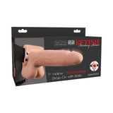 Fetish Fantasy 7in Hollow Rechargeable Strap-on With Balls, Flesh