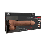 Fetish Fantasy Series 10 Hollow Rechargeable Strap-on With Remote - Tan