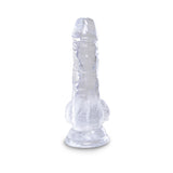 King Cock Clear 5in Cock With Balls