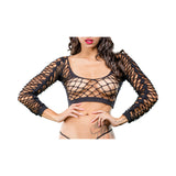 Black Crotchless Side Panel Legging