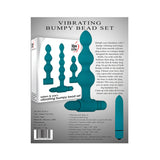 Adam & Eve Vibrating Anal Bumpy Bead Set - Teal
