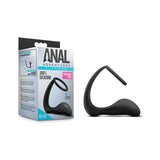 Anal Adv Platinum Cock Ring Plug Black