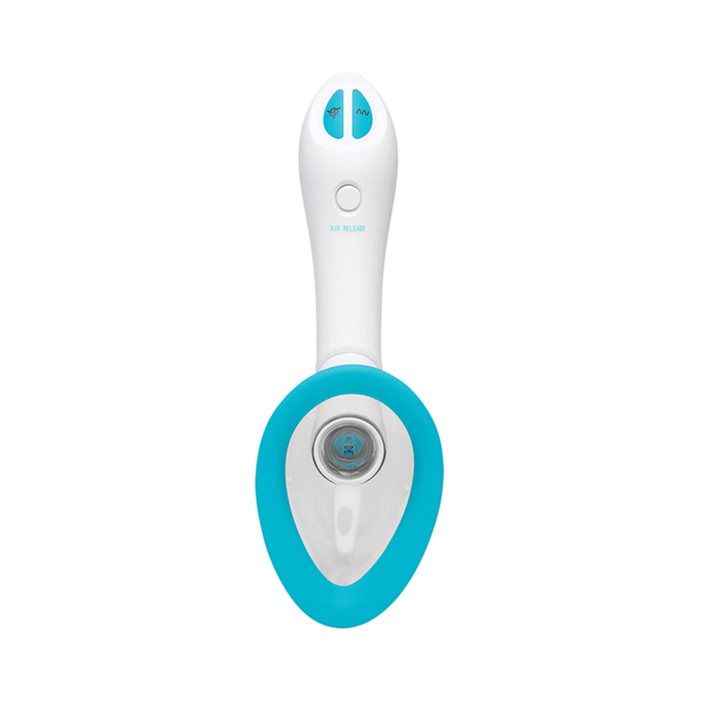 Bloom Intimate Body Automatic Vibrating Rechargeable Pump - Sky Blue/White