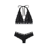 Vibes Not Your Bitch Bralette/panty M/l Blk