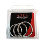 Stainless 3 Piece Cock Ring Set