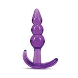 B Yours Triple Bead Anal Plug Purple