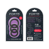 Forto F-61: 3 Piece C-ring Set 100% Silicone