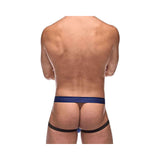 Diamond Mesh Jock Ring Blue L/XL