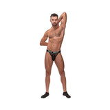 Cock Pit Fishnet Cock Ring Jock Black S/M