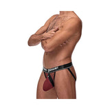 Cock Pit Net Cock Ring Jock - L/ XL - Burgundy