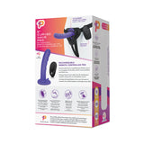 Pegasus 6" Wireless Remote Control Curved Wave Peg With Harness Purple
