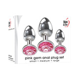 Adam & Eve Pink Gem Anal Plug Set
