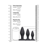 Ouch Apex Butt Plug Set Black