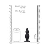 Ouch Bubble Butt Plug Black