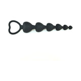 Ouch Anal Heart Beads Black