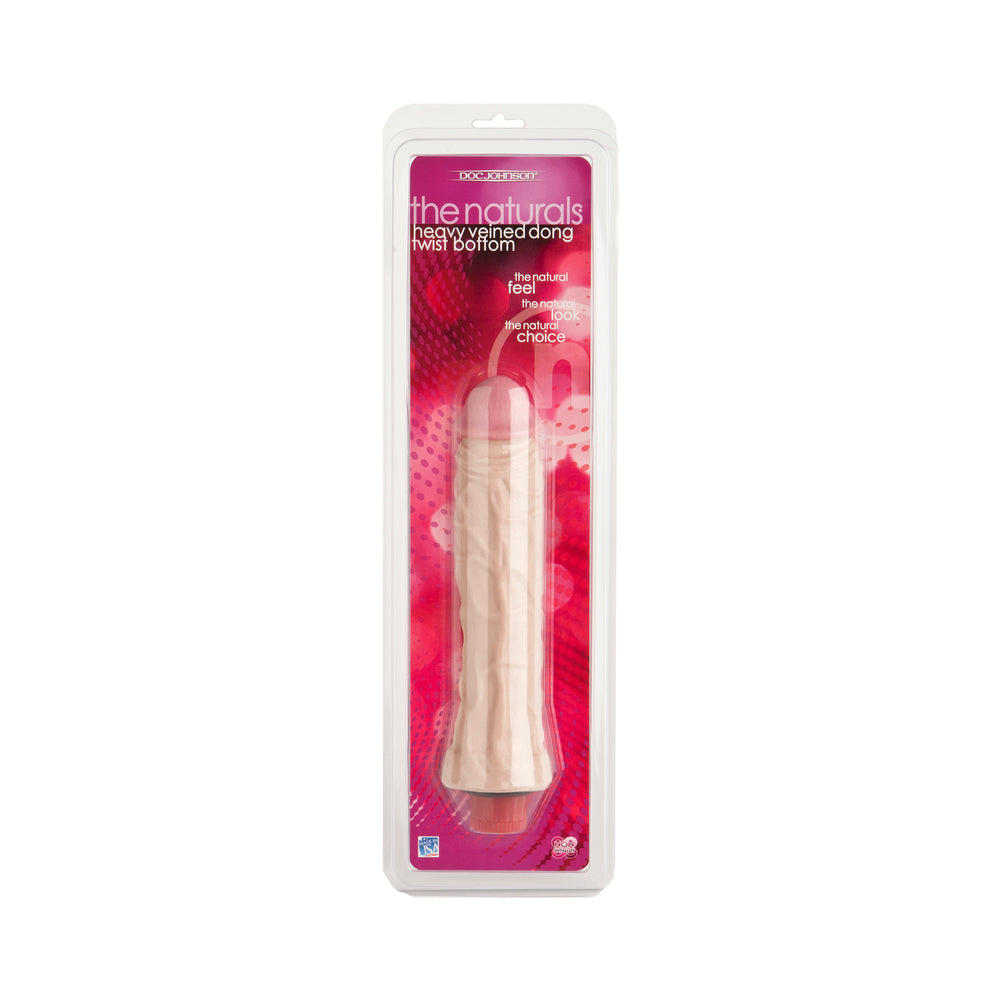 The Naturals Heavy Veined 8 inches Vibrating Dong