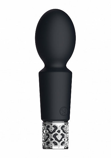 ROYAL GEMS BRILLIANT BLACK RECHARGEABLE SILICONE BULLET