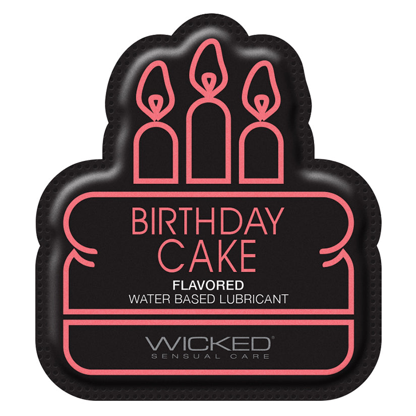 Wicked Sensual Care Water Based Lubricant - .1 oz Birthday Cake