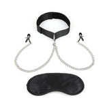 Lux Fetish Collar And Nipple Clips