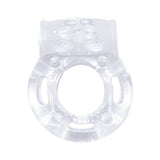 The Macho Crystal Collection Vibrating Cock Ring (clear)