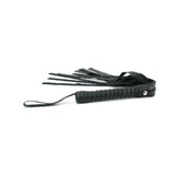 Faux Leather Flogger Black