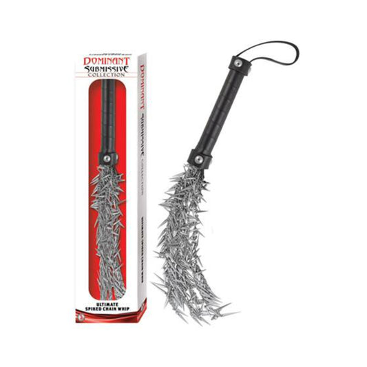 DOMINANT SUBMISSIVE COLLECTION ULTIMATE SPIKED CHAIN WHIP