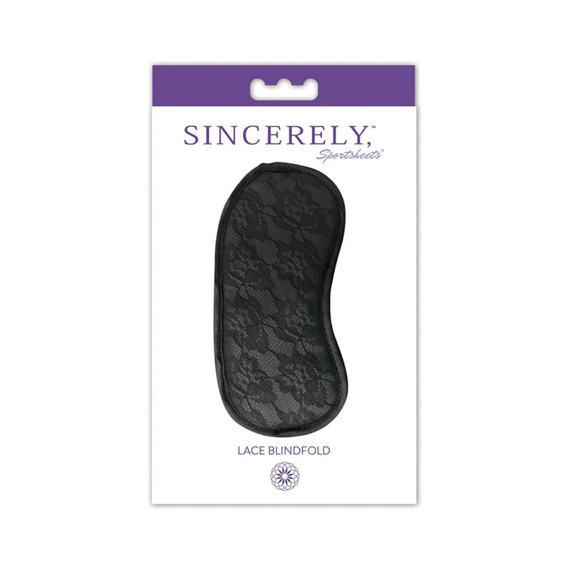 Sincerely Lace Blindfold Black O/S