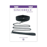 Midnight Lace Collar And Leash Black