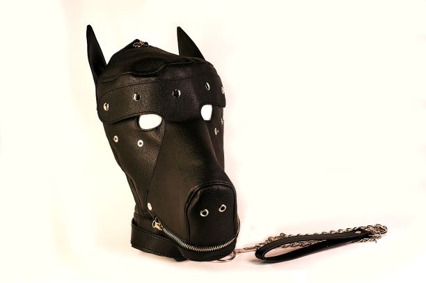 BASIC PUPPY PLAY KIT BLACK MASK TAIL MITTS CARRY PACK